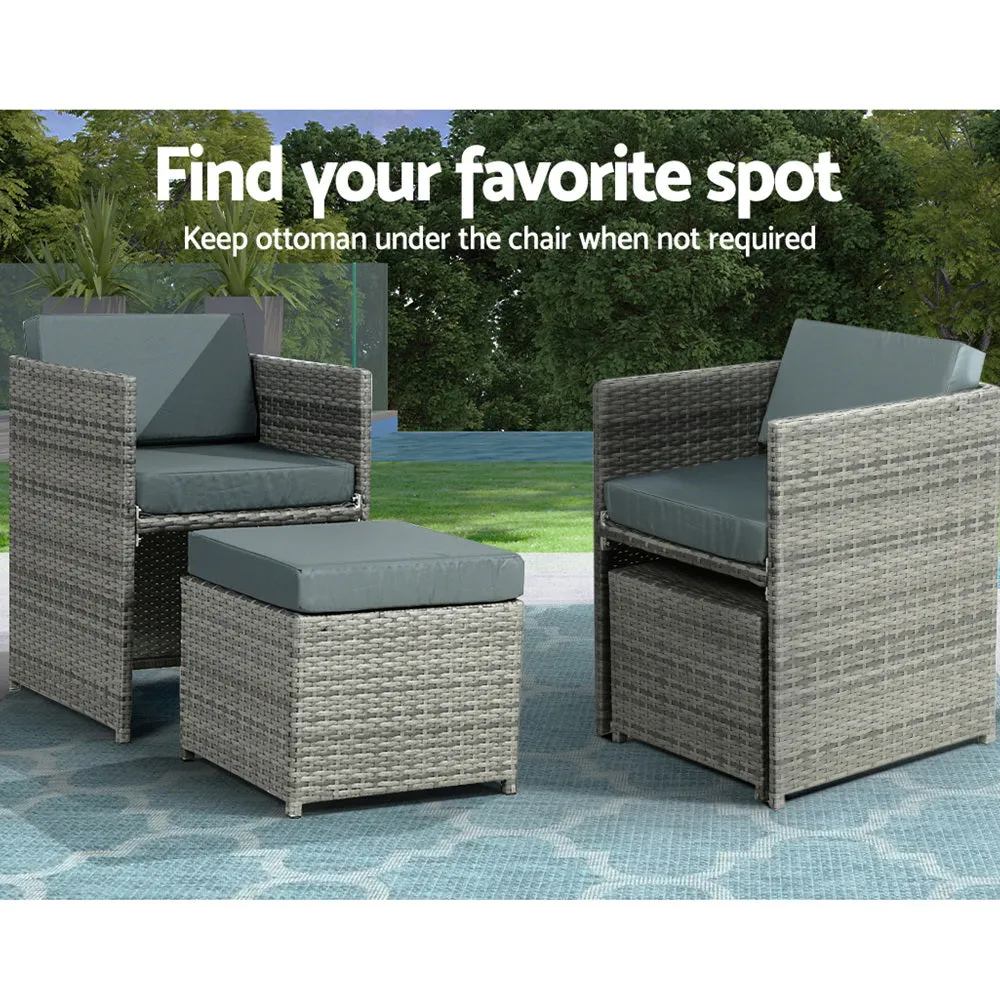 13-Piece Wicker Outdoor Dining Set, UV-Resistant, Gardeon