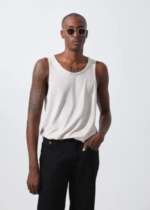 Afends Mens Classic - Hemp Singlet - Moonbeam