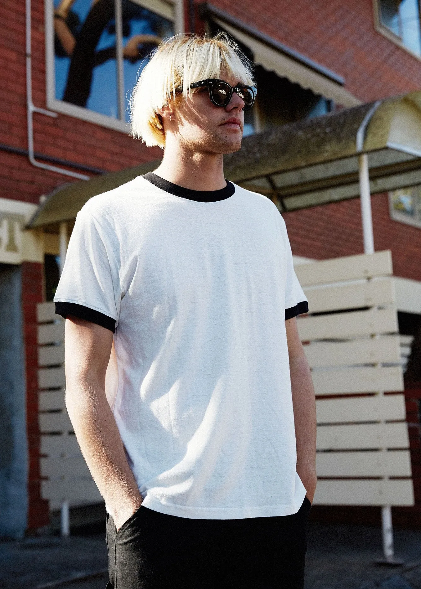 Afends Mens Retro - Hemp Ringer Fit Tee