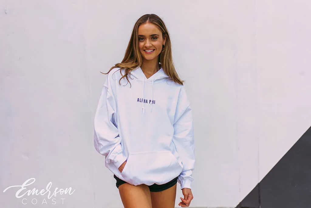 Alpha Phi Simple PR Hoodie