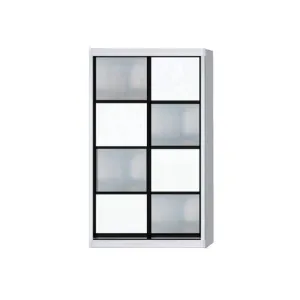 Angelina Modular Wardrobe (White with Frosted Glass)