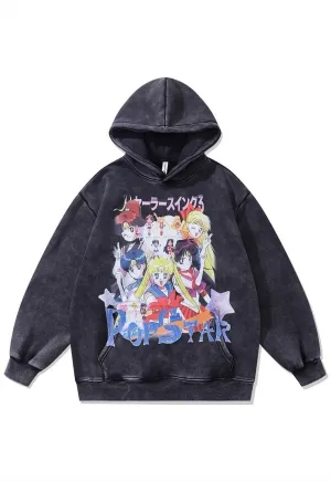 Anime hoodie pullover Japanese cartoon jumper