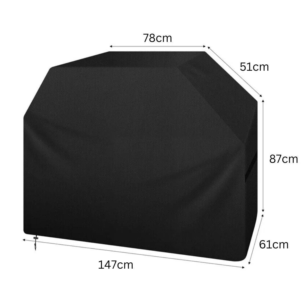 Barbecue Grill Cover Waterproof UV Resistant BBQ Protection - 147cm x 61cm x 122cm