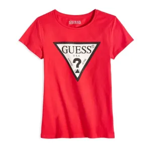 Big Girls Triangle Rhinestone Logo T-shirt