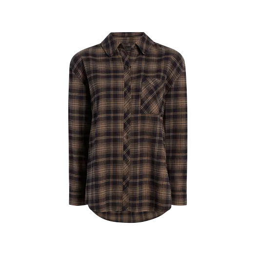 Boyfriend Flannel | Black/Mocha