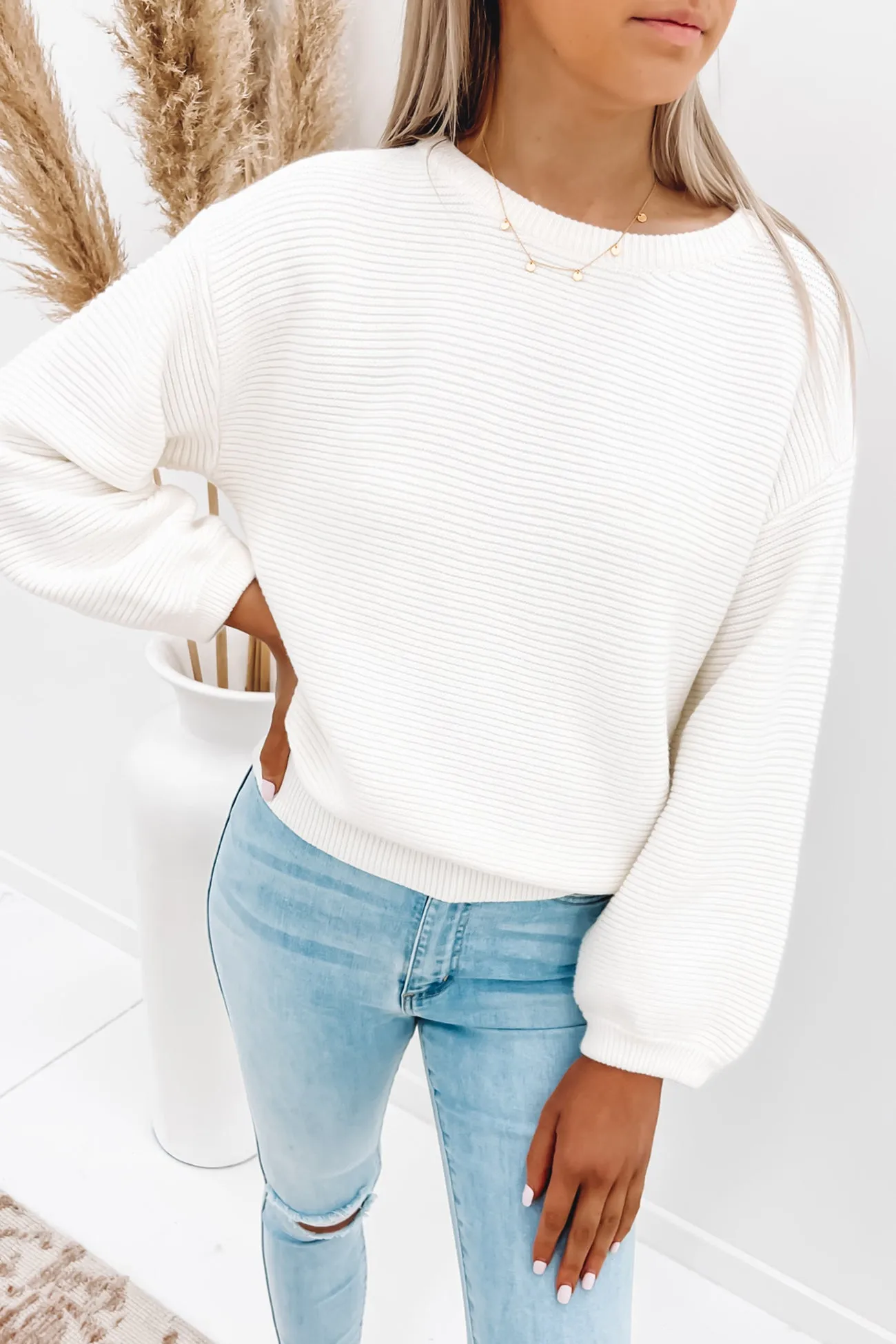 Bree Knit White