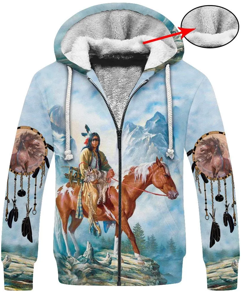 Brown Native Horse 3D Hoodie WCS