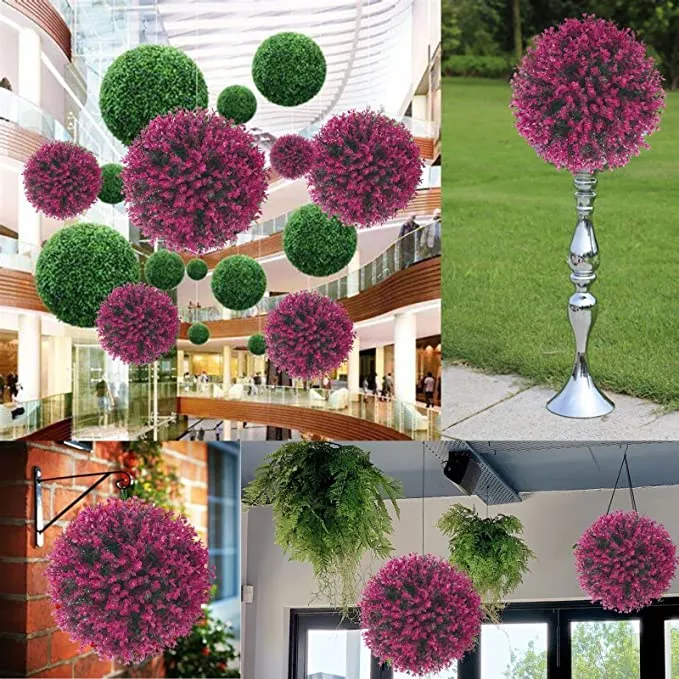 Bulk 10 Pack Assemble Plants Spheres Boxwood Topiary Ball for Outdoors Fall and Winter Decor Wholesale