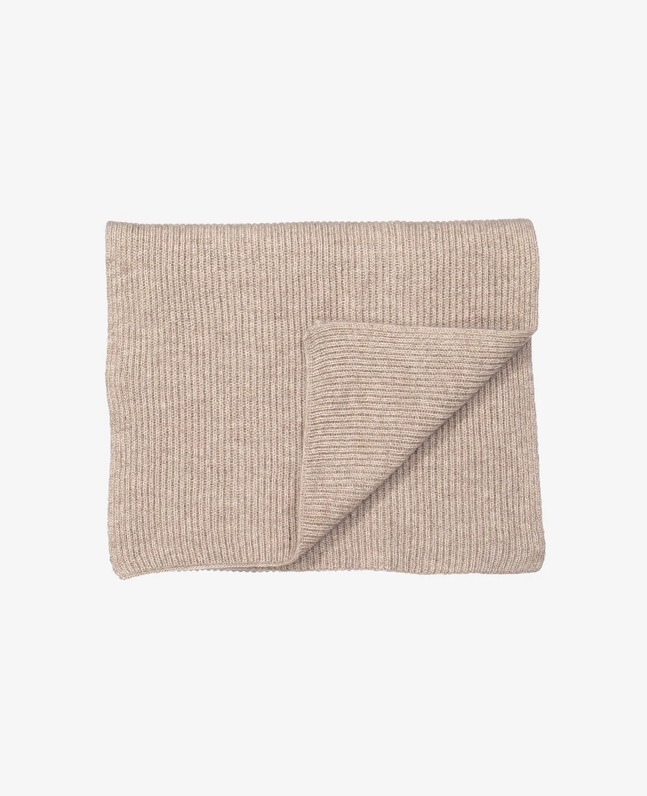 Cashmere Ribbed Scarf