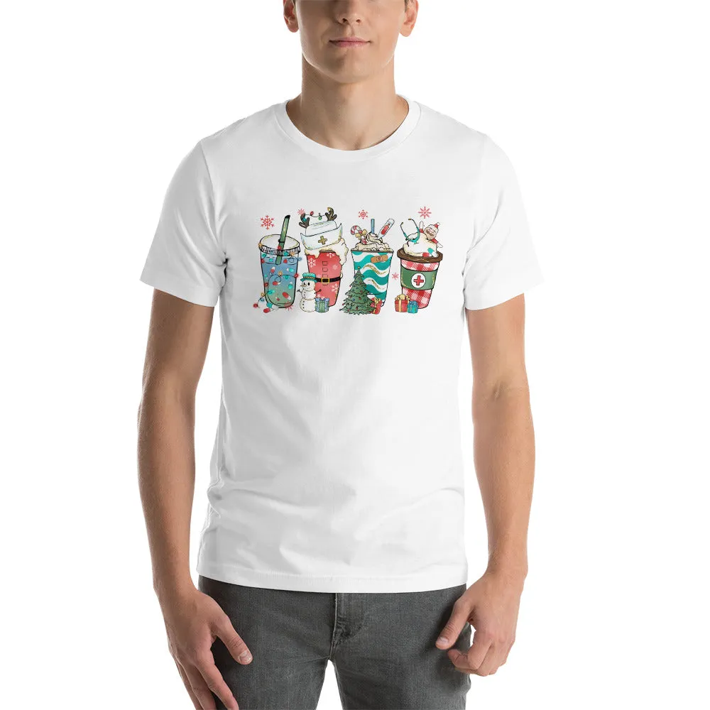 Coffee Latte Nurse Christmas Shirt