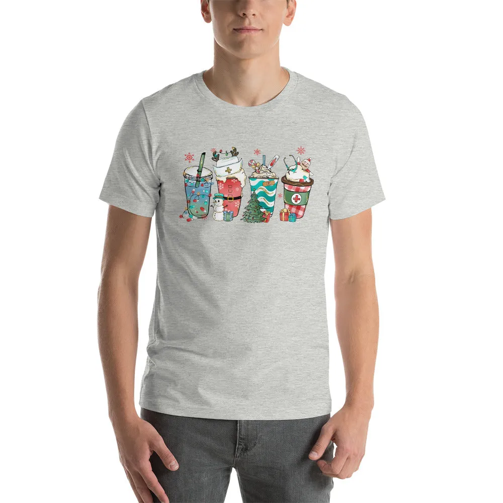 Coffee Latte Nurse Christmas Shirt