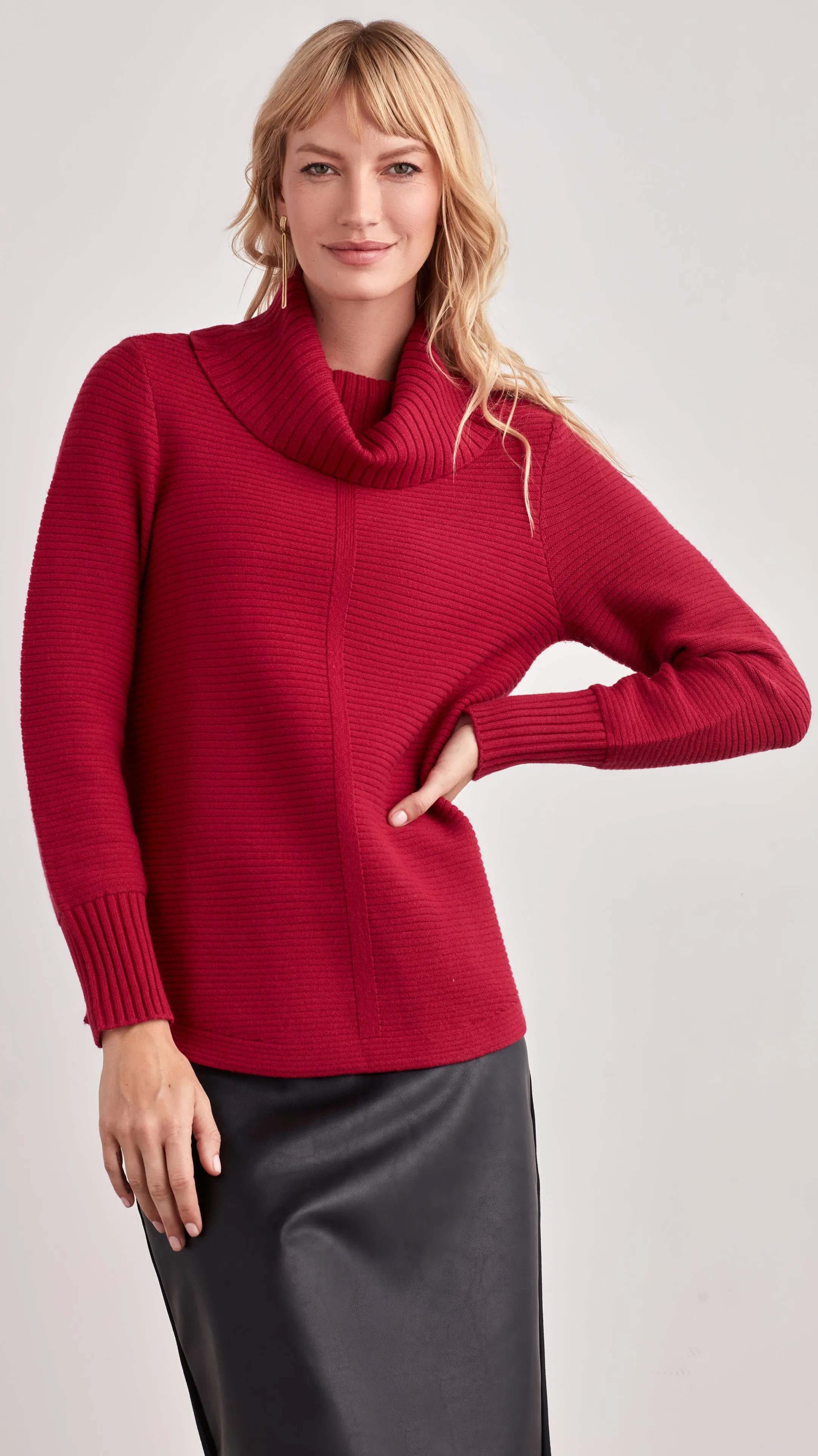 COWL NECK SWEATER