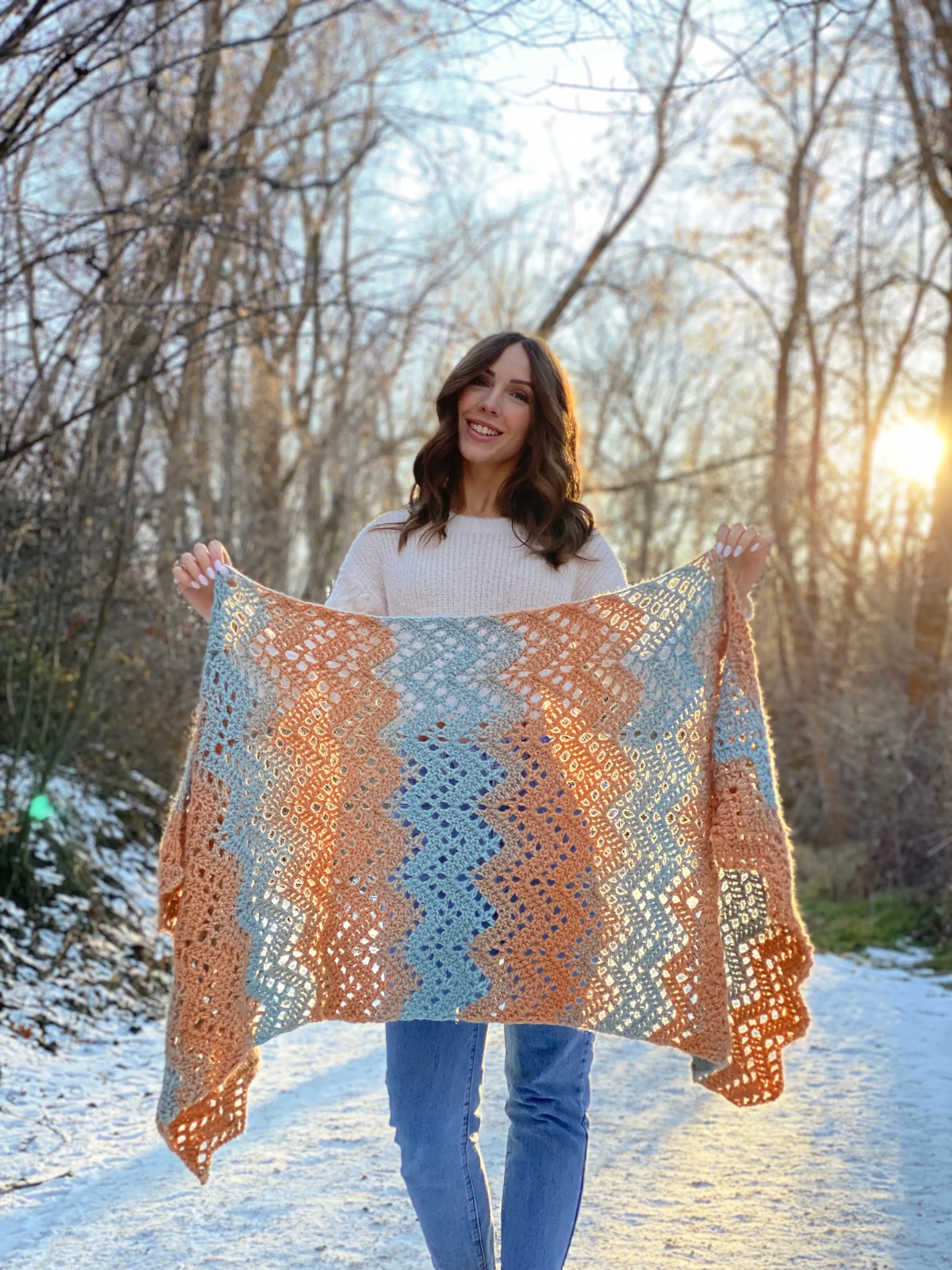 Crochet Kit - Coastal Shores Wrap