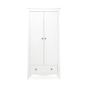 CuddleCo Clara 2-Door Double Wardrobe - White