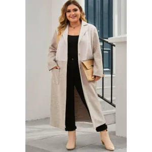 Elegant Plus Size Longline Coat in Timeless Luxury Fashion for Woman