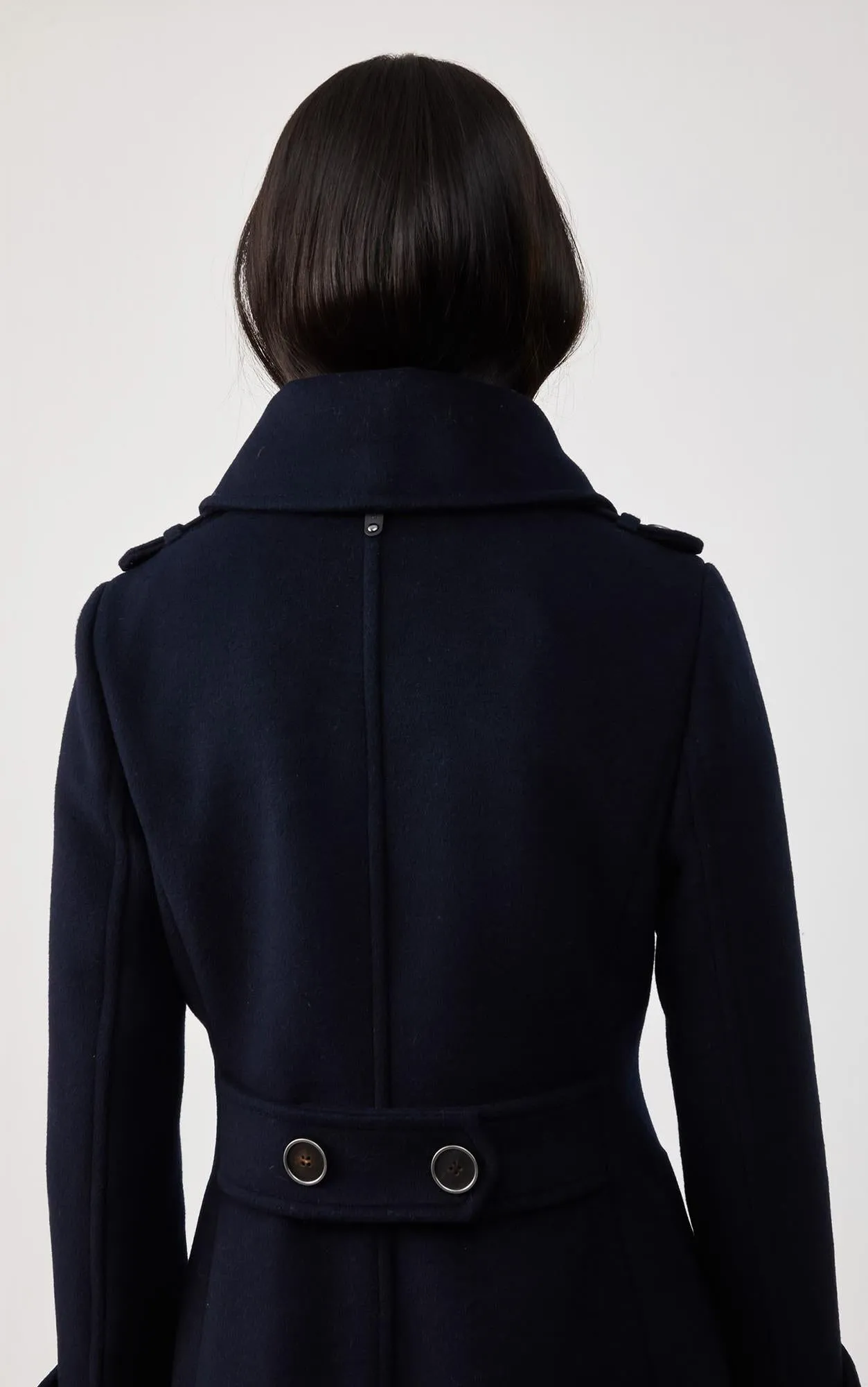 Elodie Wool Coat (Navy)