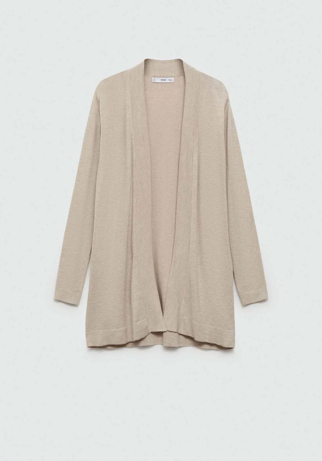 Fine-knit cardigan - Light/pastel Brown