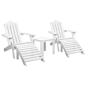 Gardeon Outdoor Sun Lounge Beach Chairs Table Setting Wooden Adirondack Patio Chair