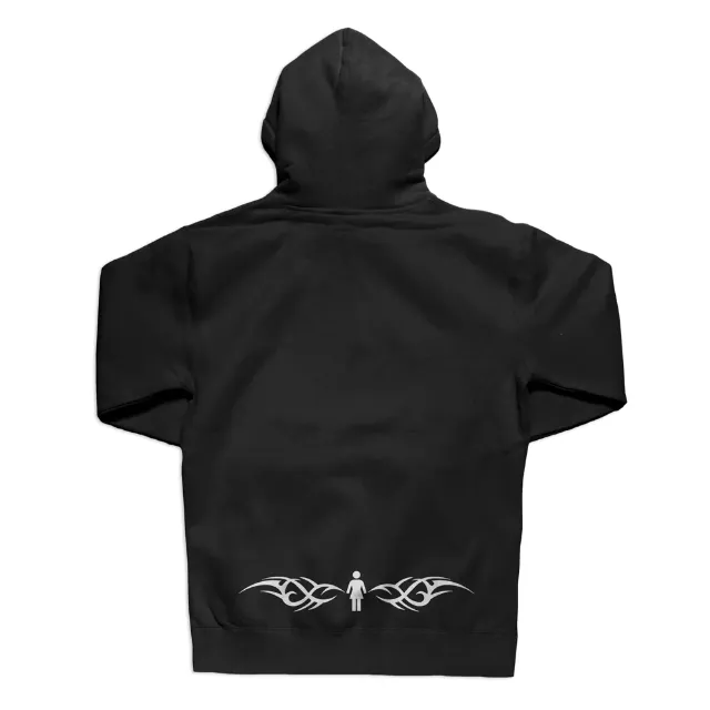 Girl Skateboard Stamper Pullover Hoodie Black