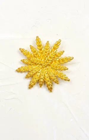 Golden Wheat Brooch