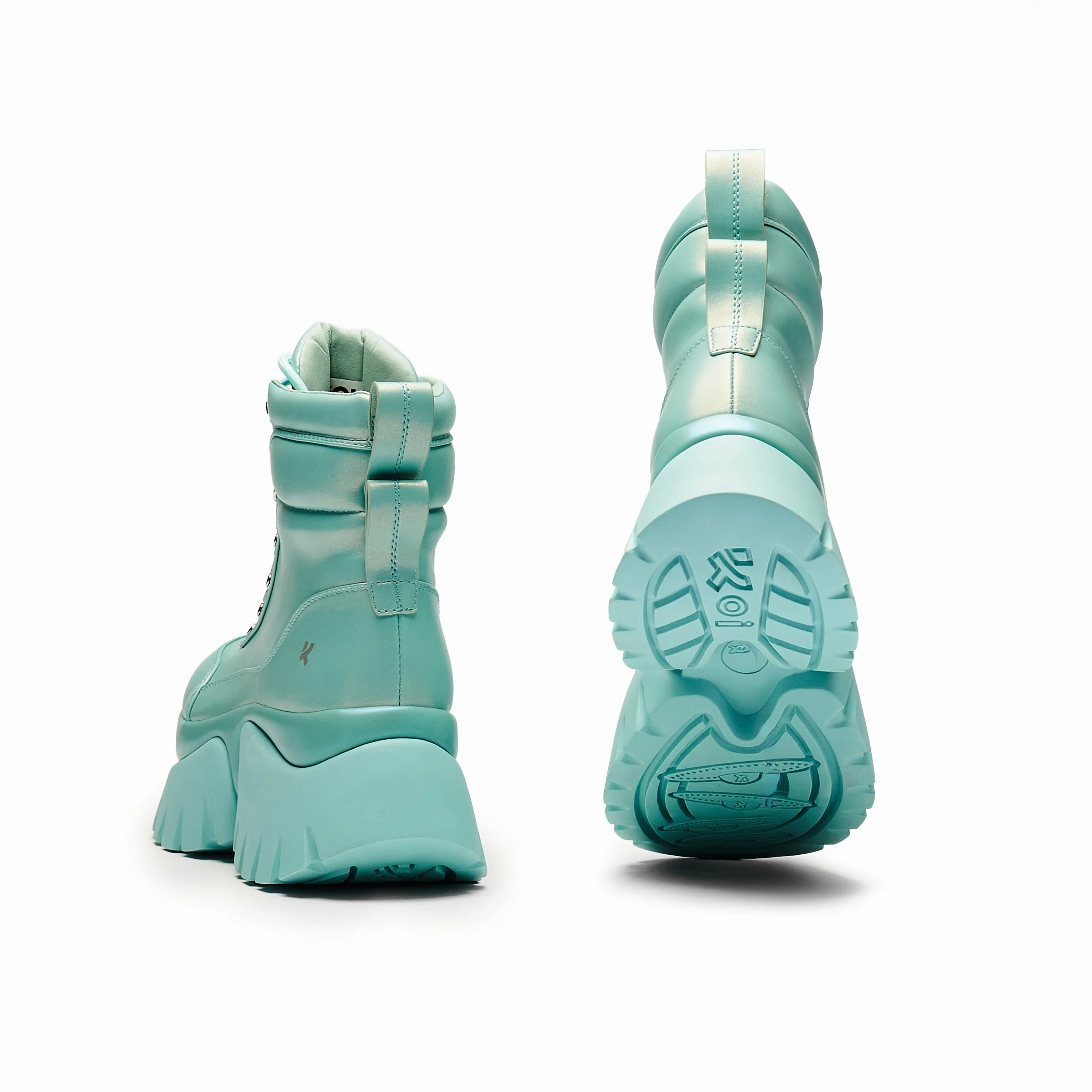 Gooey Baby Blue 'Monster' Platform Boots