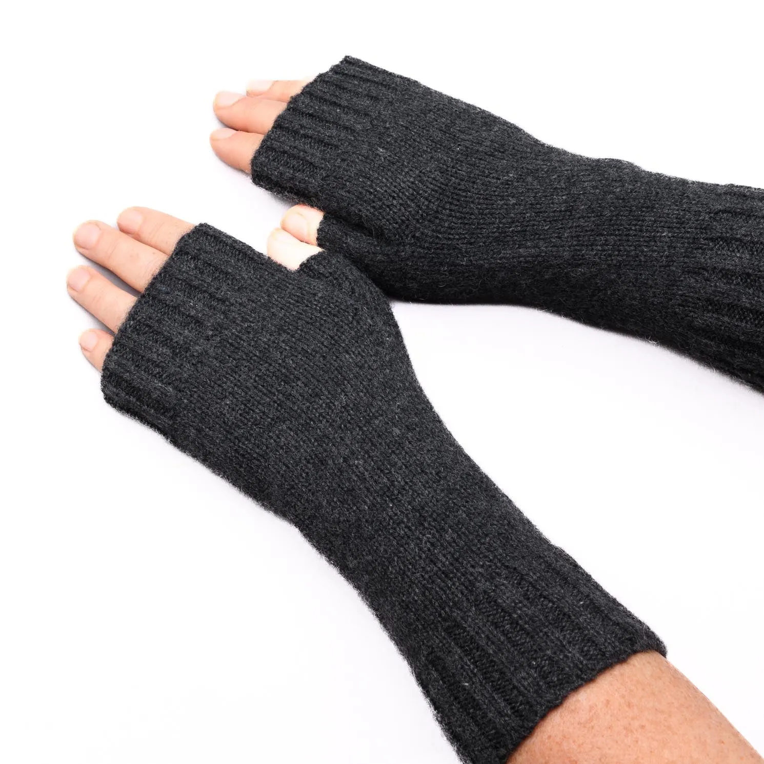 Gotta Hand it to YOU 100% Pure Cashmere Fingerless Glove, Biscuit