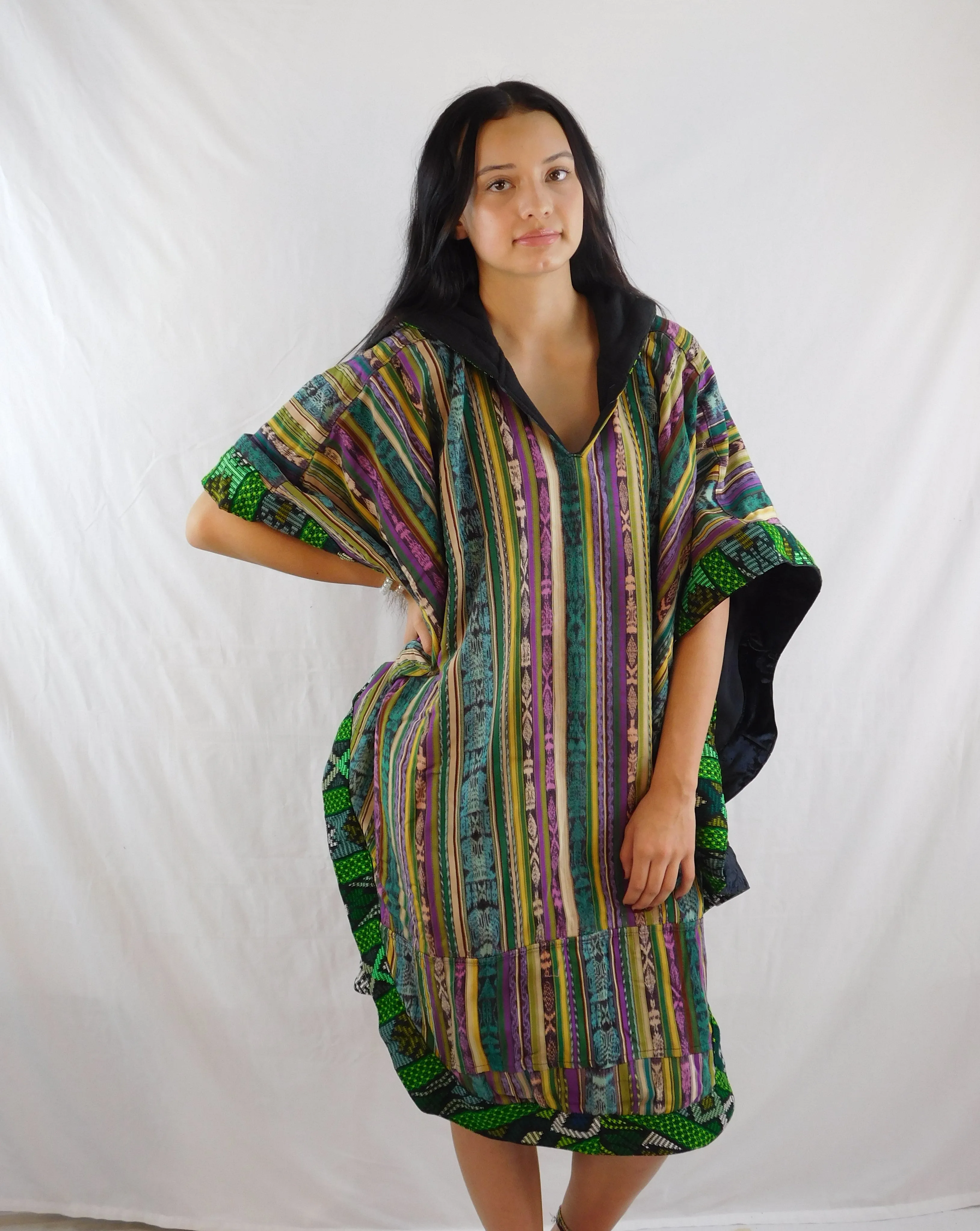 Hand-Woven Hooded Poncho