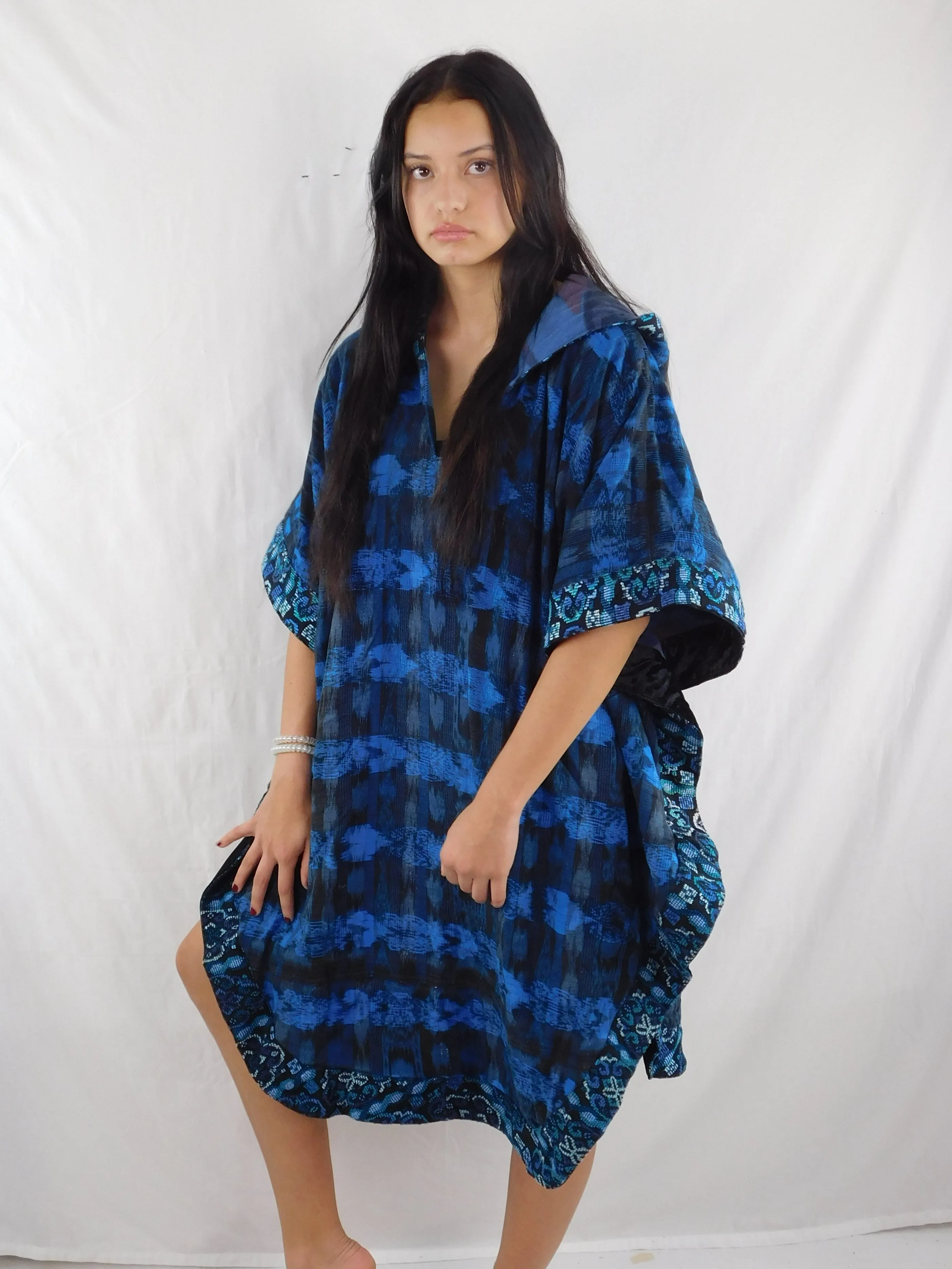 Hand-Woven Hooded Poncho