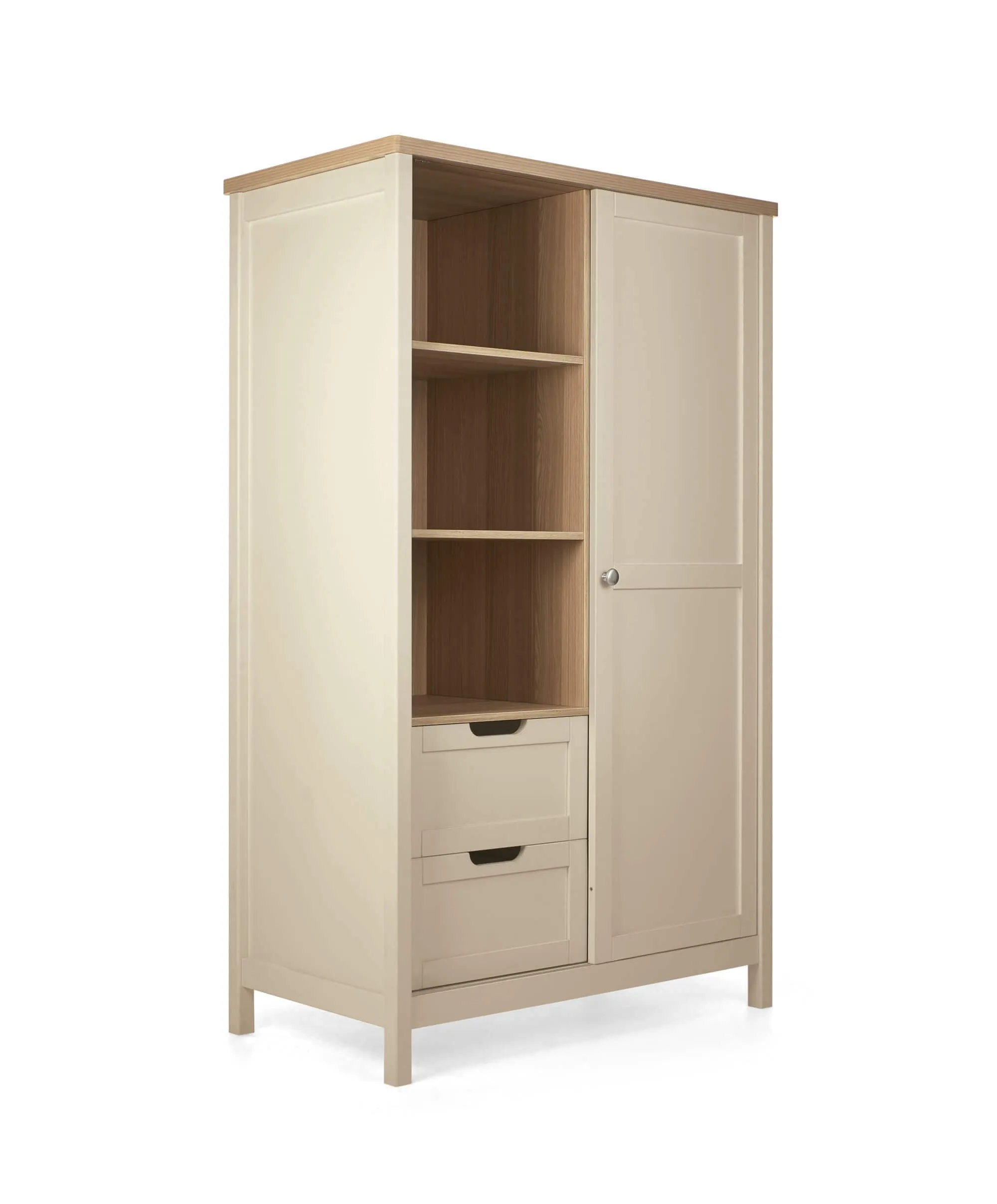 Harwell 3 Piece Cotbed Range with Dresser Changer & Wardrobe - Cashmere