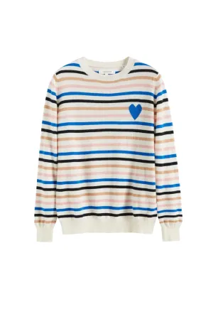 Heart Bretton Cashmere Sweater, Multi