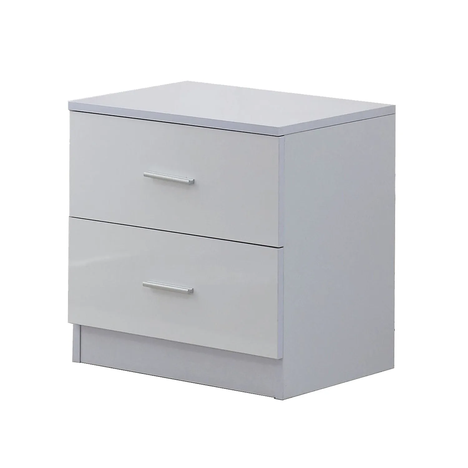 High Gloss 3 Piece Trio Bedroom Furniture Set Wardrobe   Chest Of Drawer   Bedside White