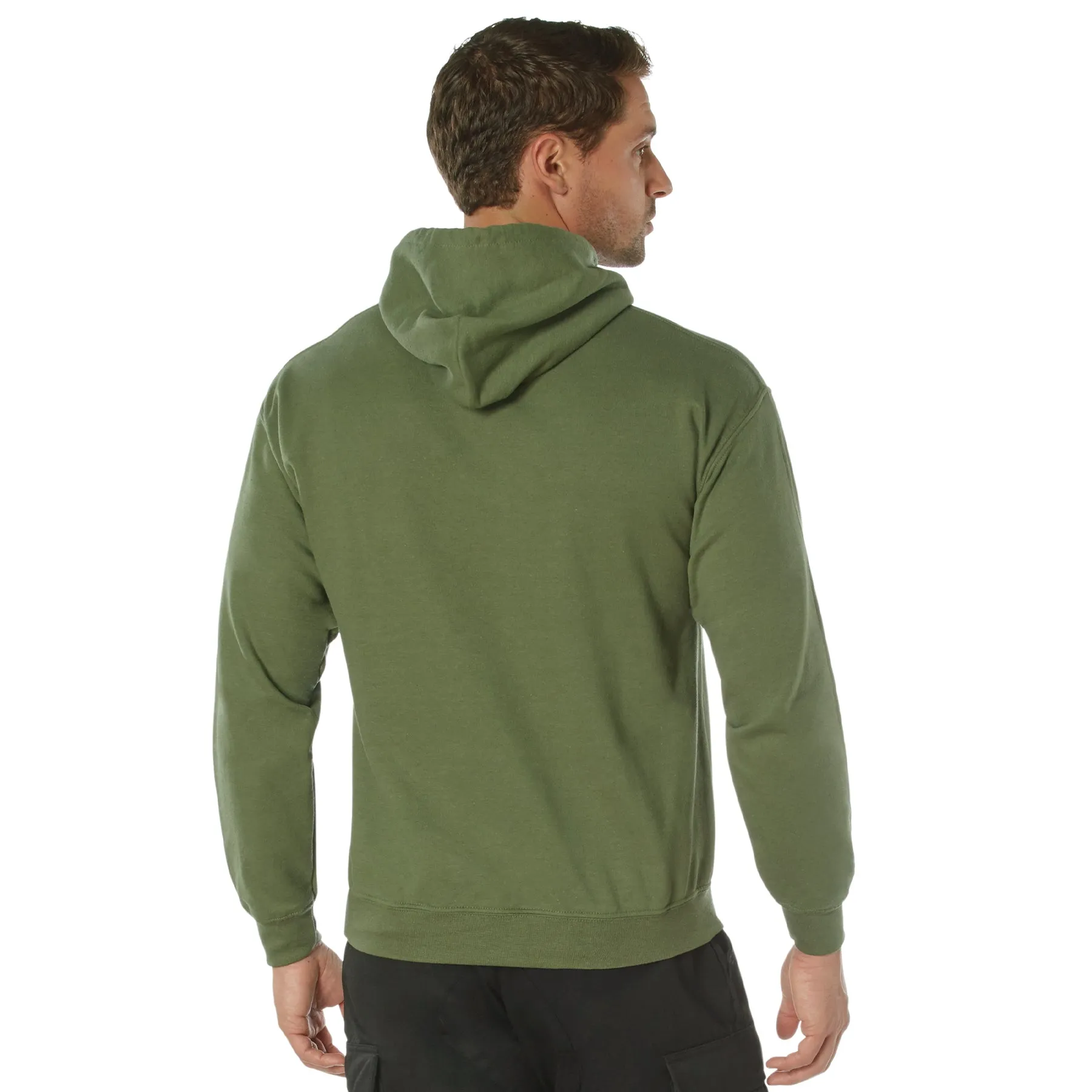 Hoodie: Marines on Olive Drab Pullover