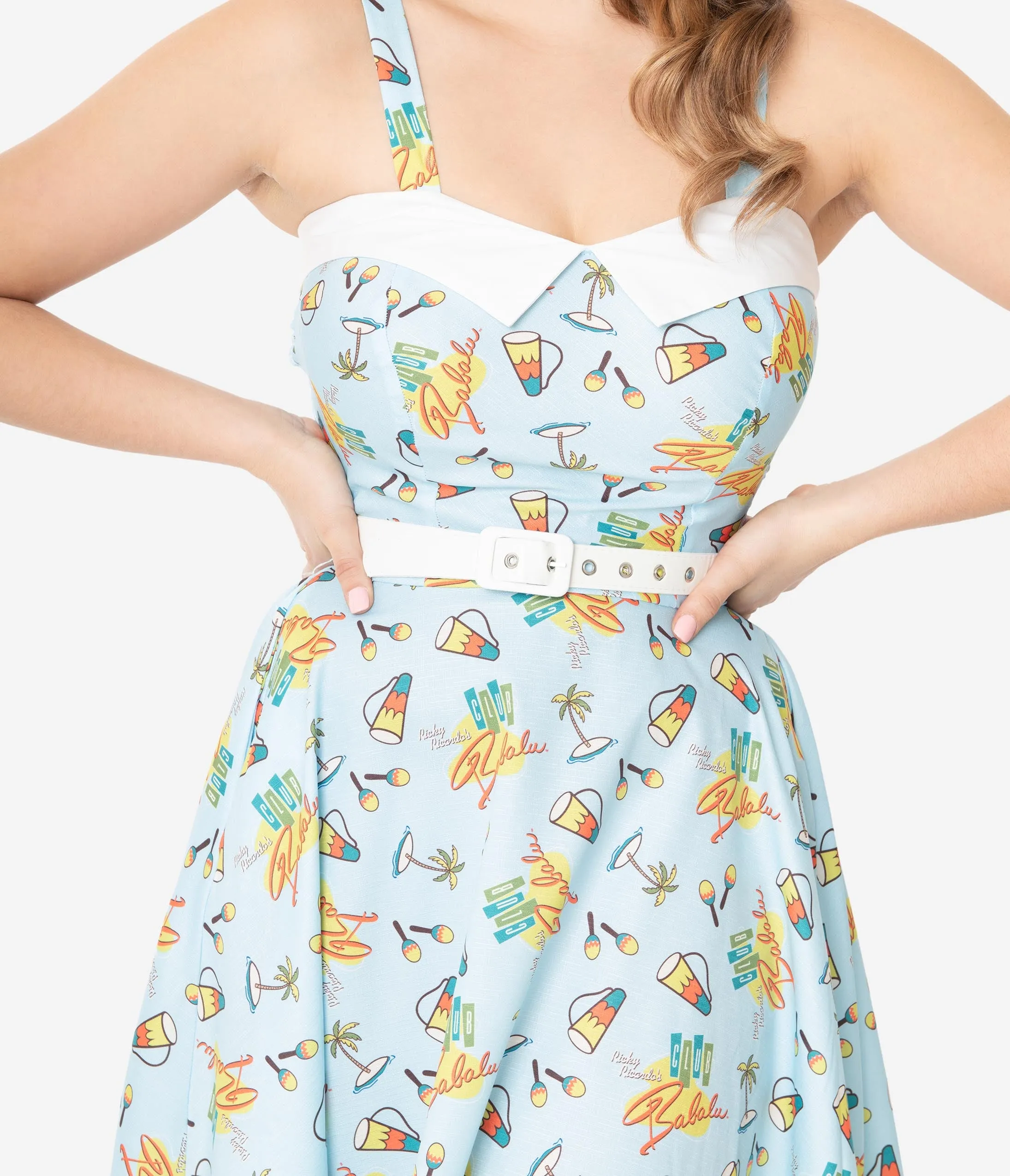 I Love Lucy x Unique Vintage Club Babalu Rachel Swing Dress