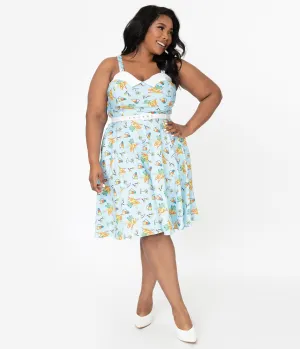 I Love Lucy x Unique Vintage Plus Size Club Babalu Rachel Swing Dress