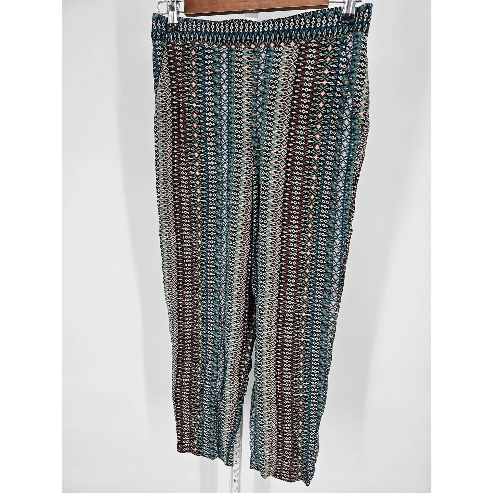 Jessica Simpson Womens Sz XS Pull On Slim Leg Lounge Pants Earth Tones