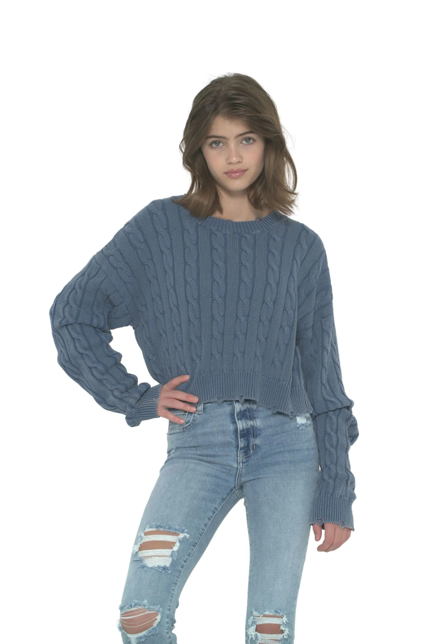 JUNIOR GABBY SWEATER- FINAL SALE