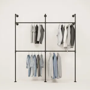 KIM II DOUBLE – Wardrobe for hanging clothes | open wardrobe rail