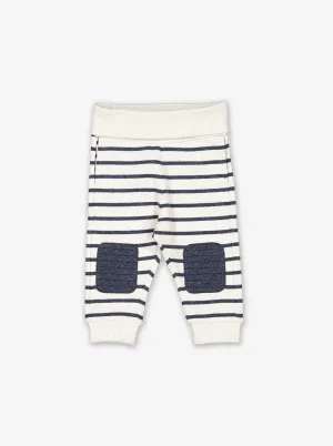 Knee Patch Stripe Baby Trousers