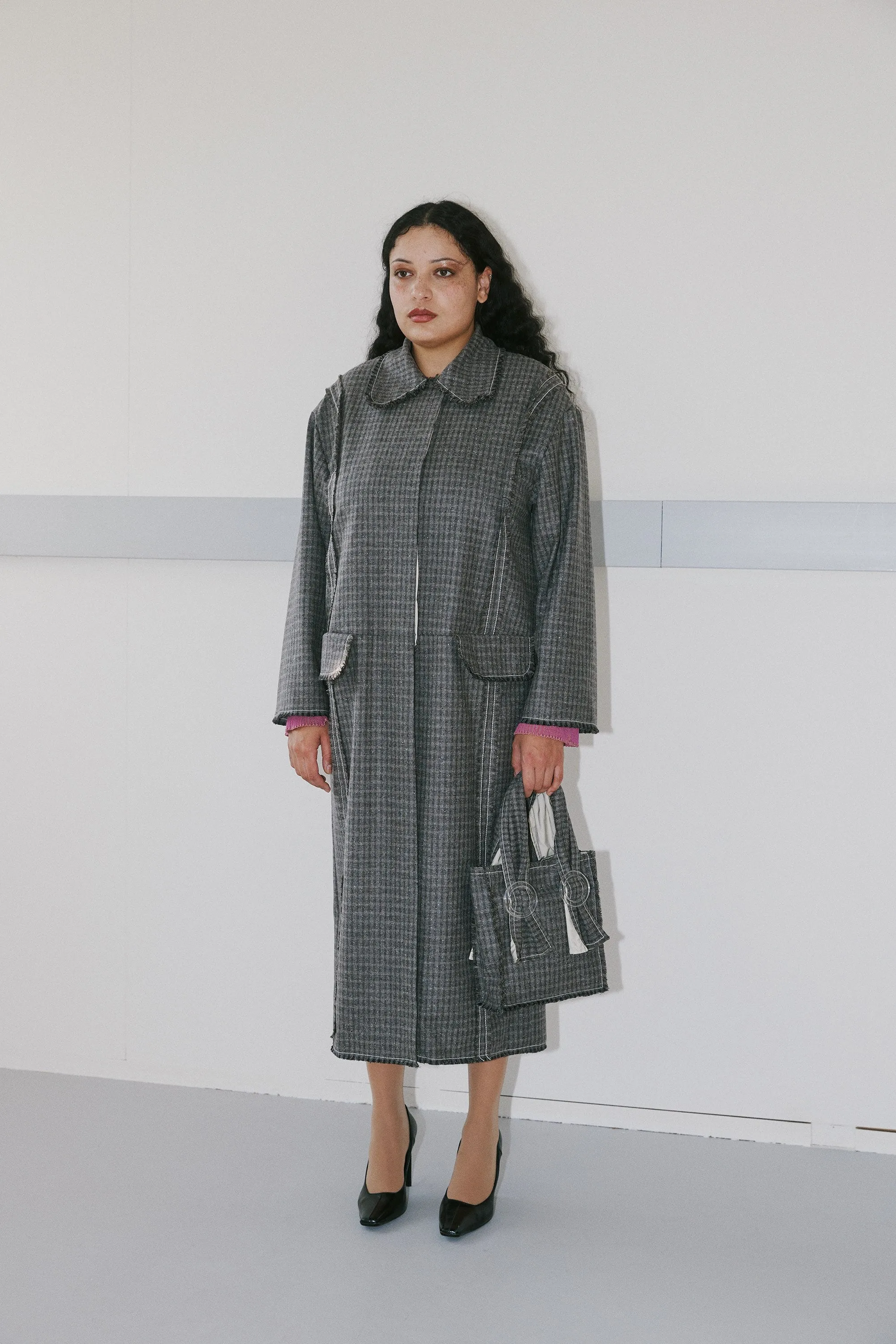 Kreata coat - grey check