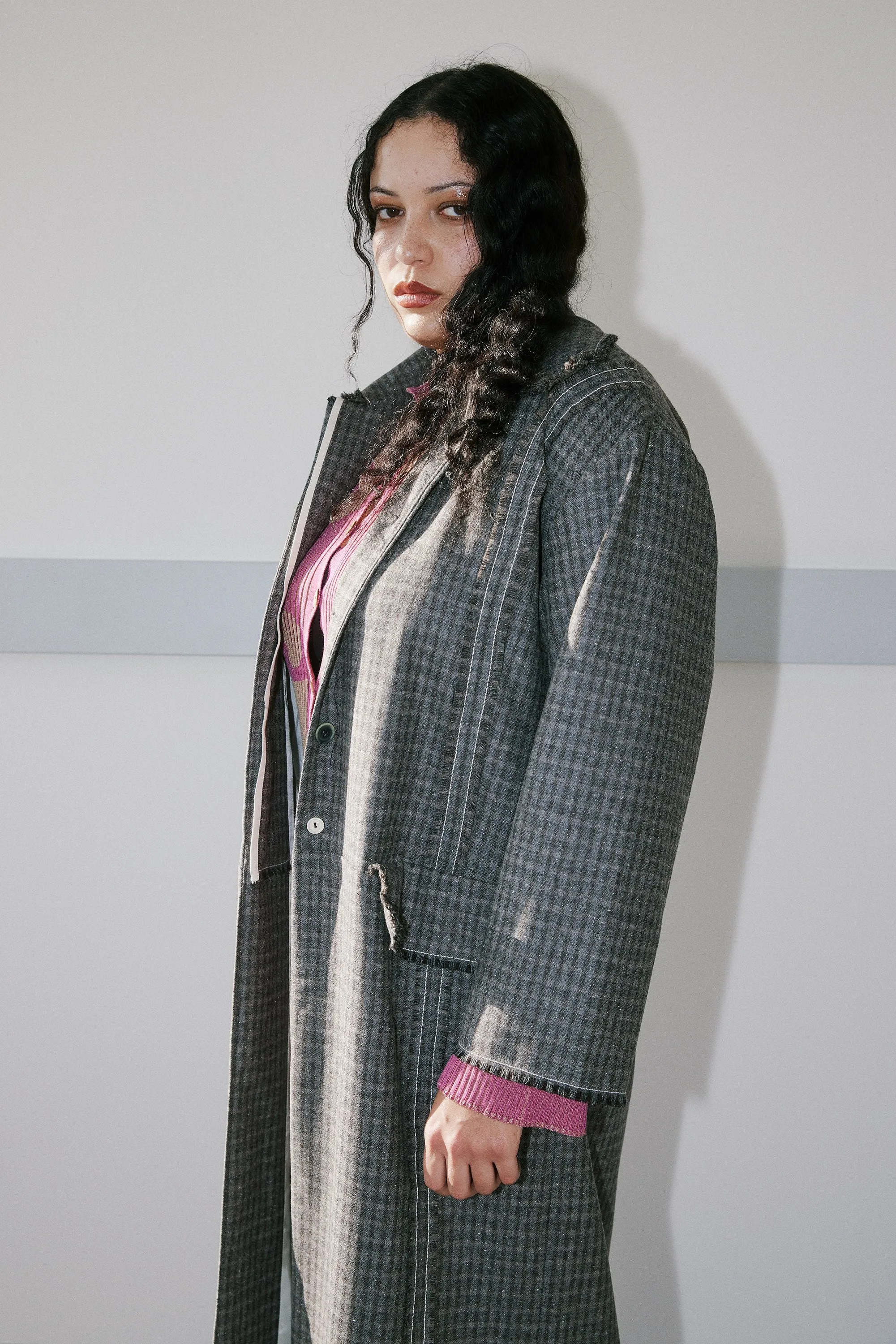 Kreata coat - grey check