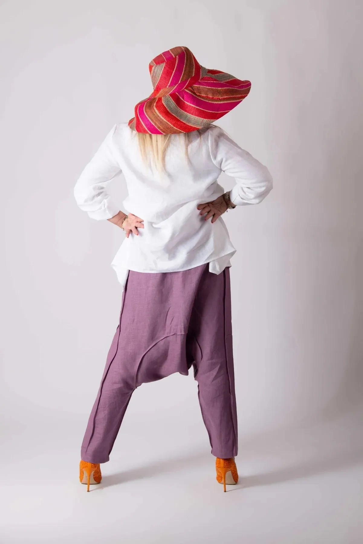 LAVA LINEN HAREM PANTS