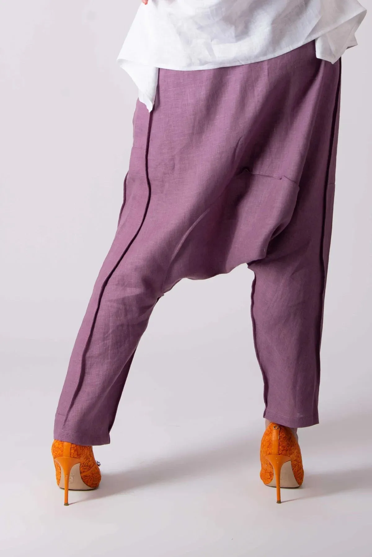 LAVA LINEN HAREM PANTS