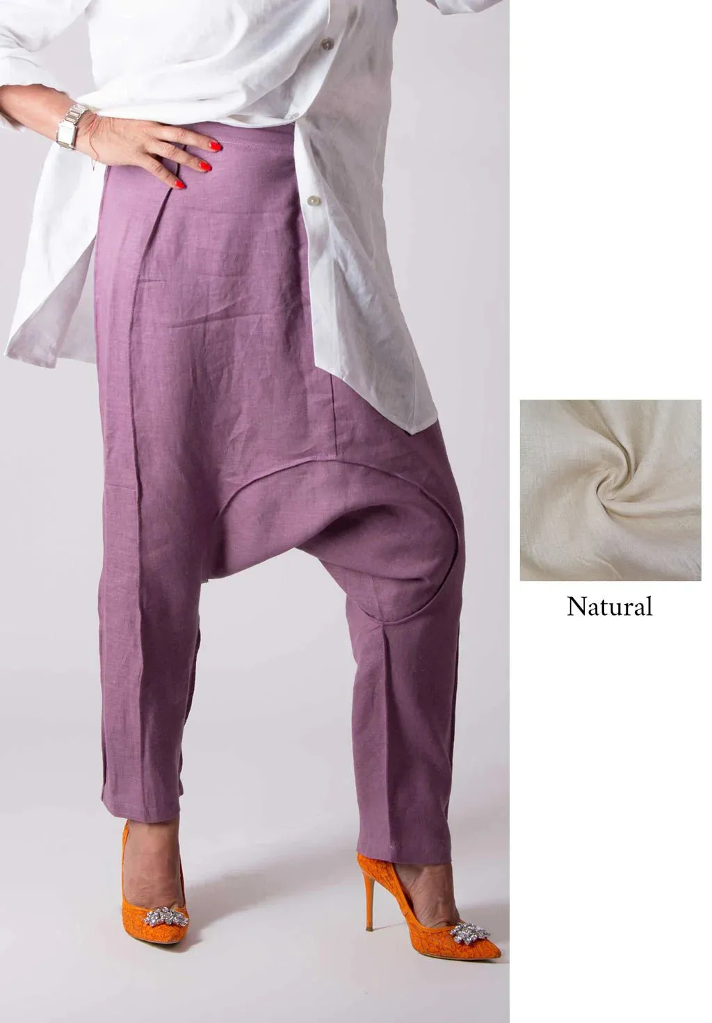 LAVA LINEN HAREM PANTS