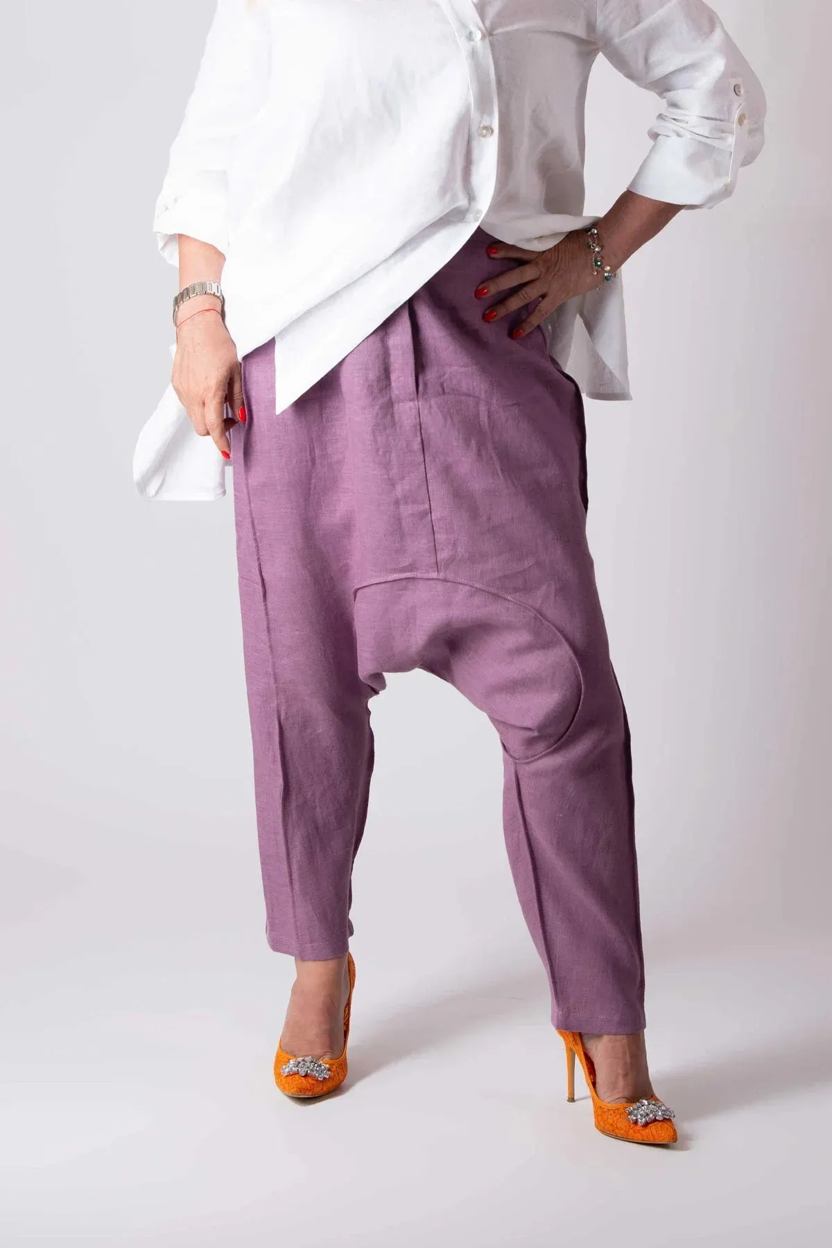 LAVA LINEN HAREM PANTS