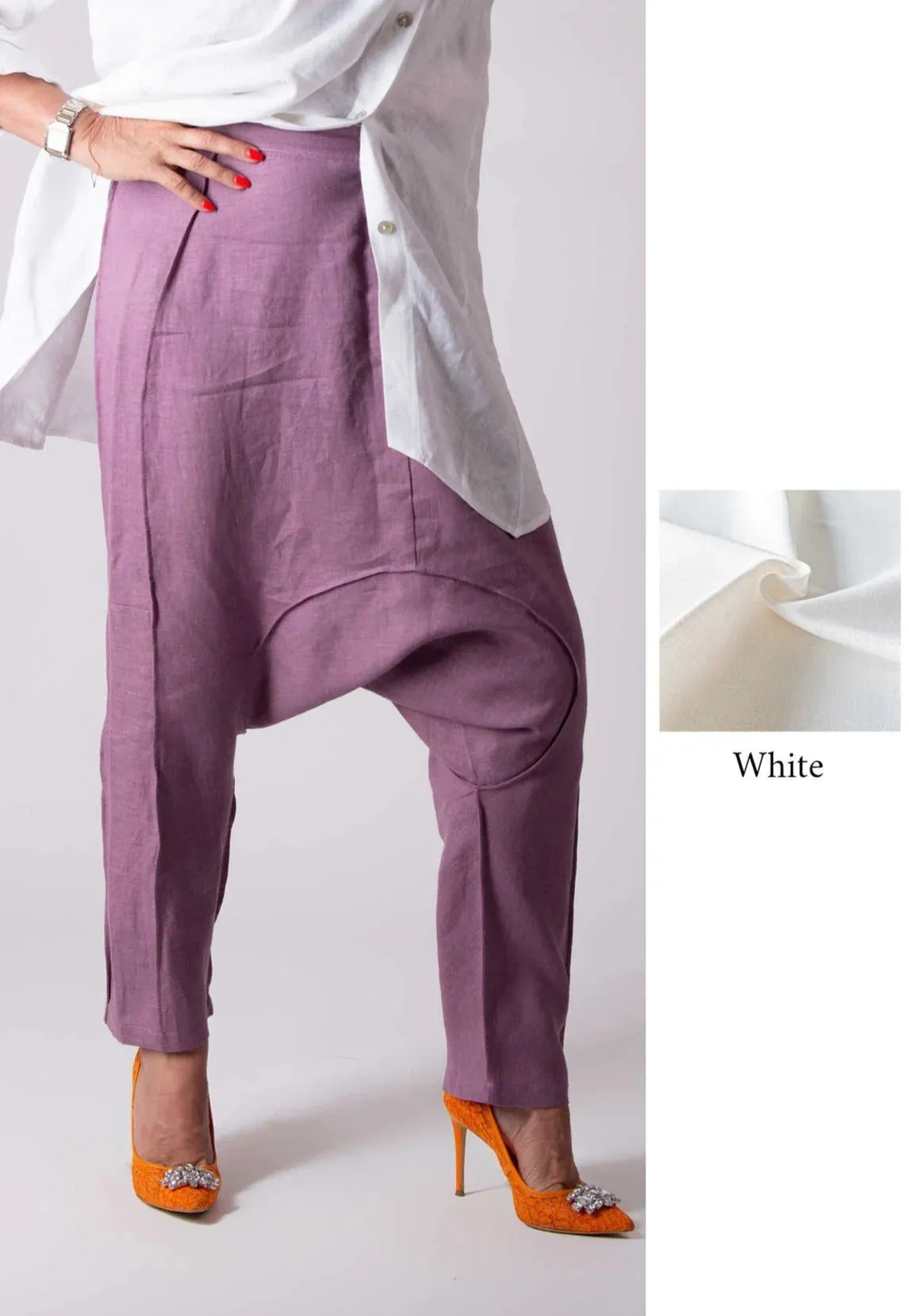 LAVA LINEN HAREM PANTS