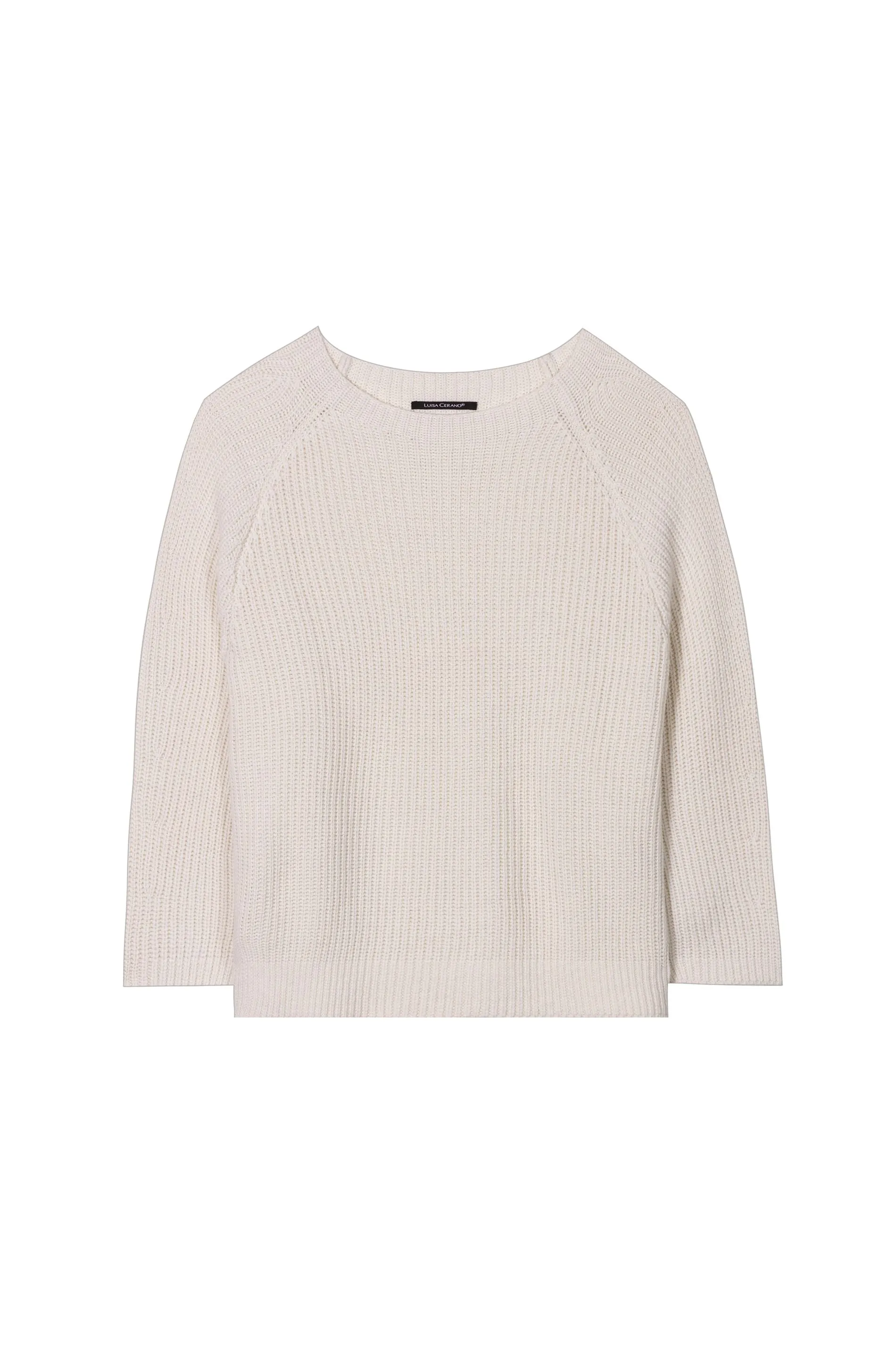 LUISA CERANO Cream Knit Sweater