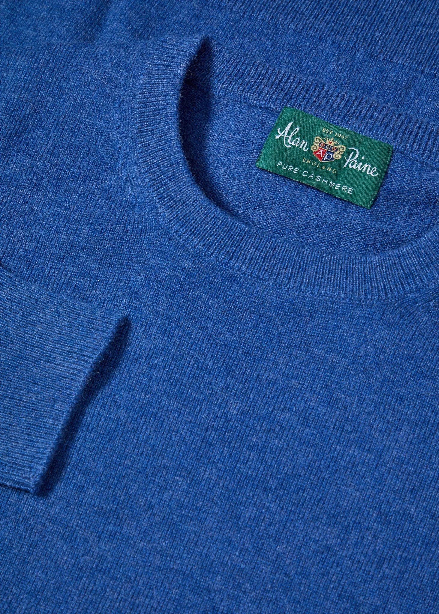 Melfort Cashmere Jumper in Denim - Regular Fit