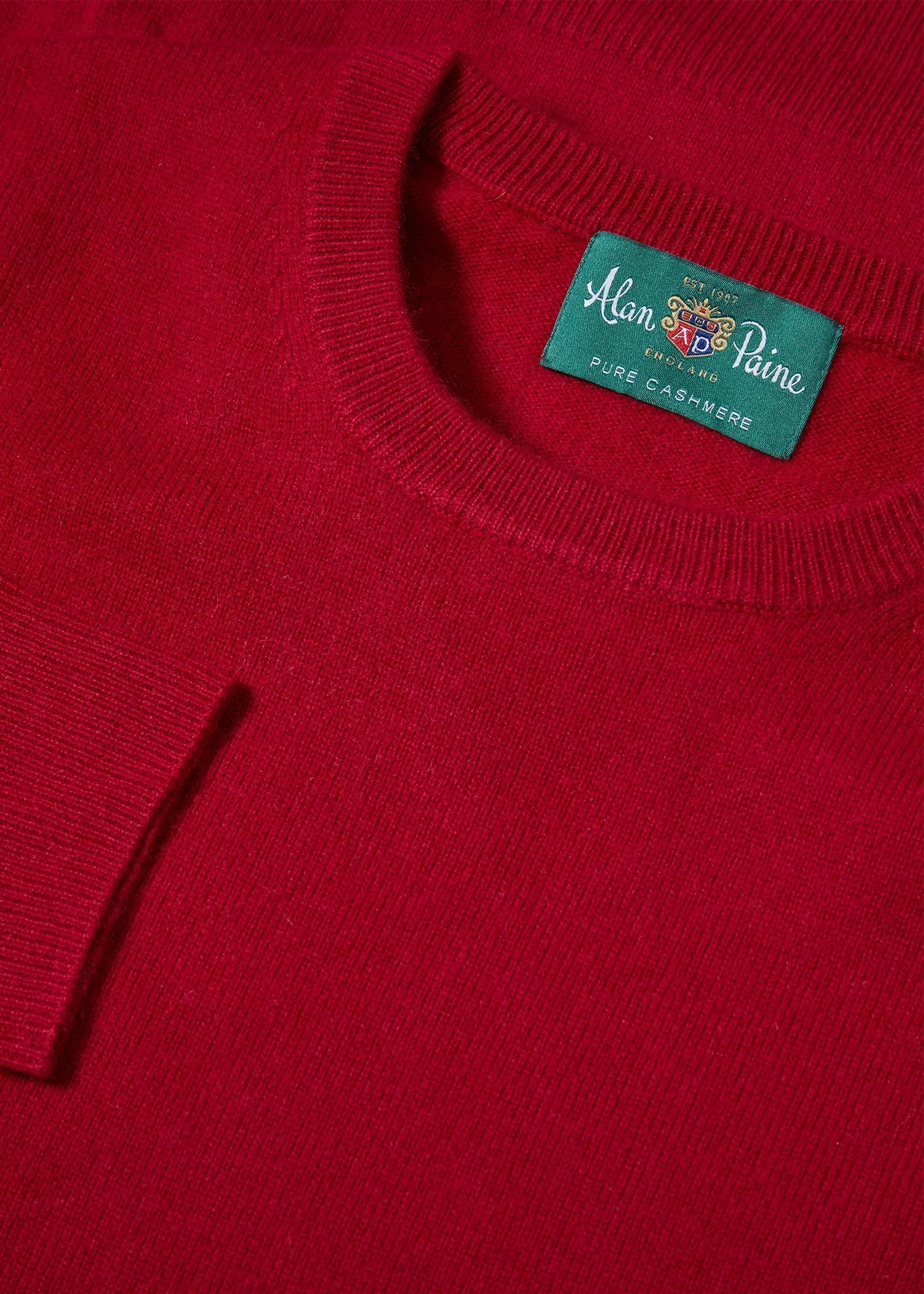 Melfort Cashmere Jumper in Ruby - Regular Fit