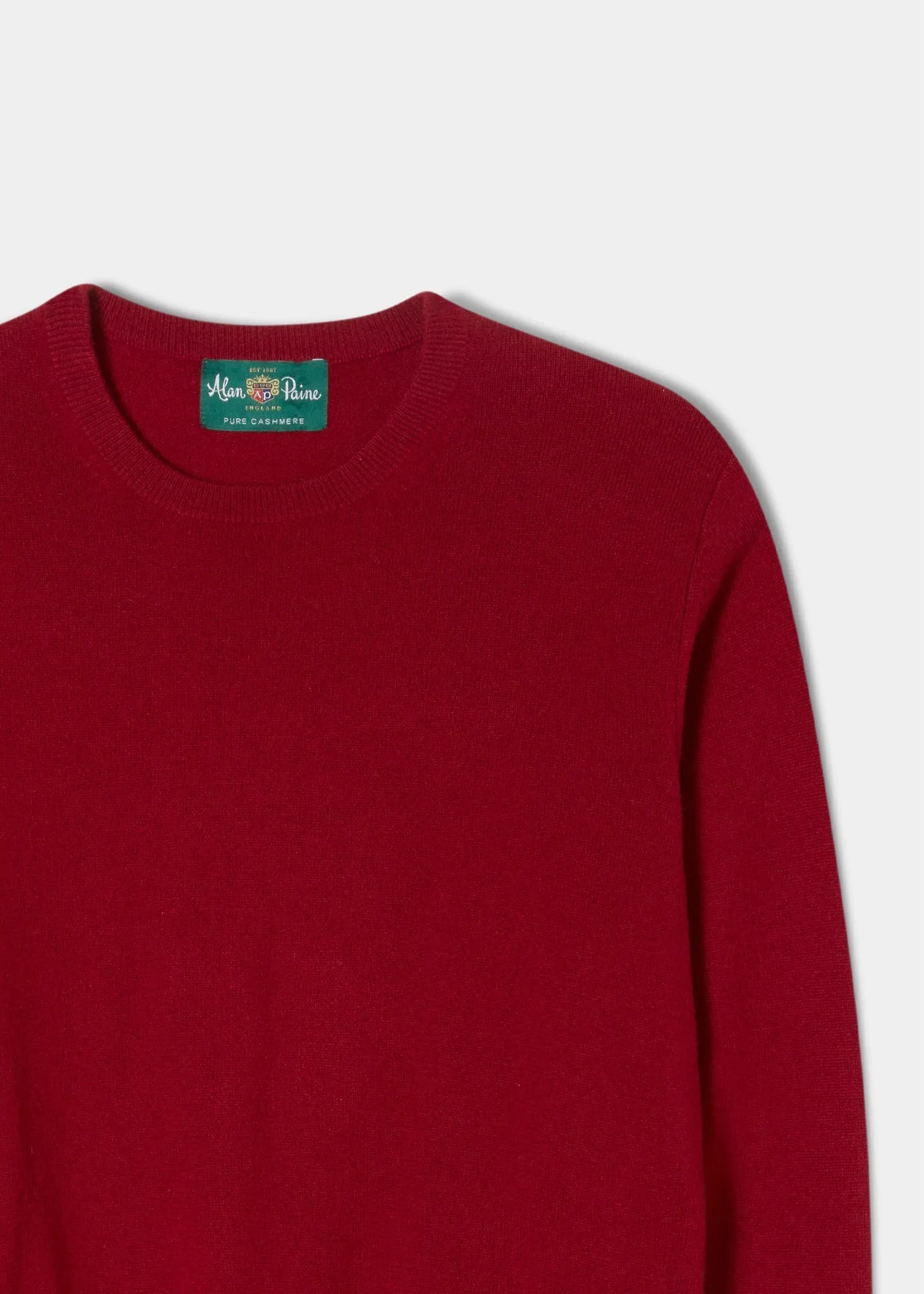 Melfort Cashmere Jumper in Ruby - Regular Fit