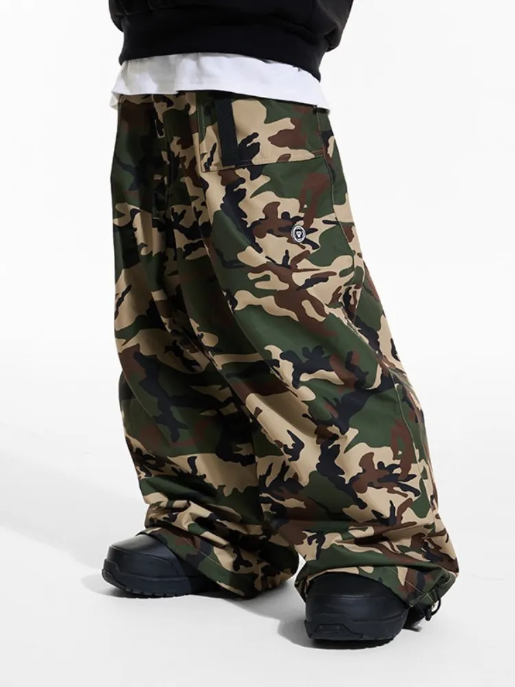 Molocoster Camouflage Baggy Snow Pants - Unisex